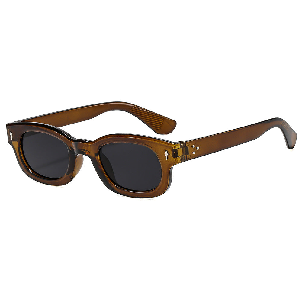 Damen modische Sonnenbrille im trendigen Quadratrohrdesign Brehn