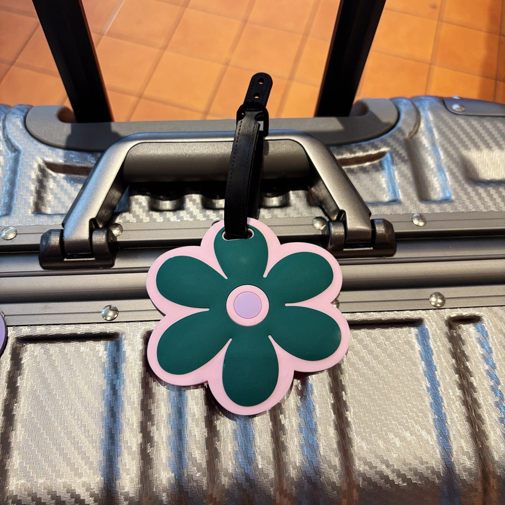 Blumengestalteter Reisegepäcketikett Brehn