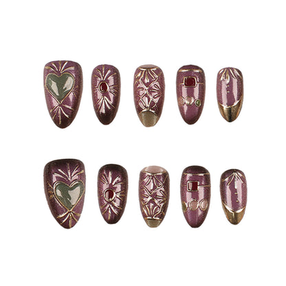 Dekoratives Press-On-Nagelspitzen-Set