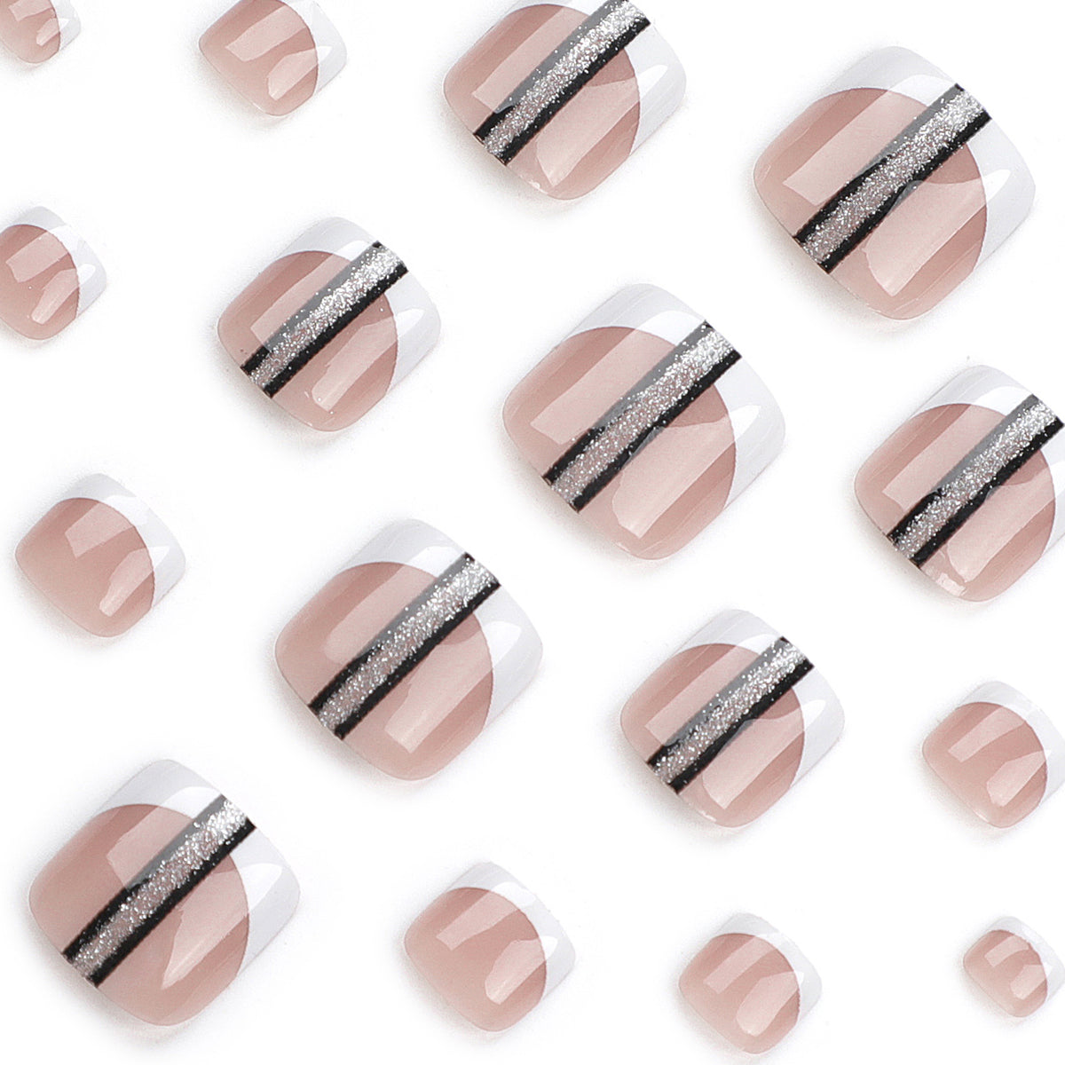 Kunstvolle Fußnagelgestaltung mit Glamour-Akzenten Brehn