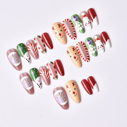 Kunstnagelset mit festlichen Weihnachtsmotiven Brehn 1787561505