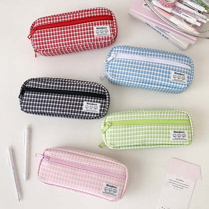 Karierter Bleistiftetui Organizer
