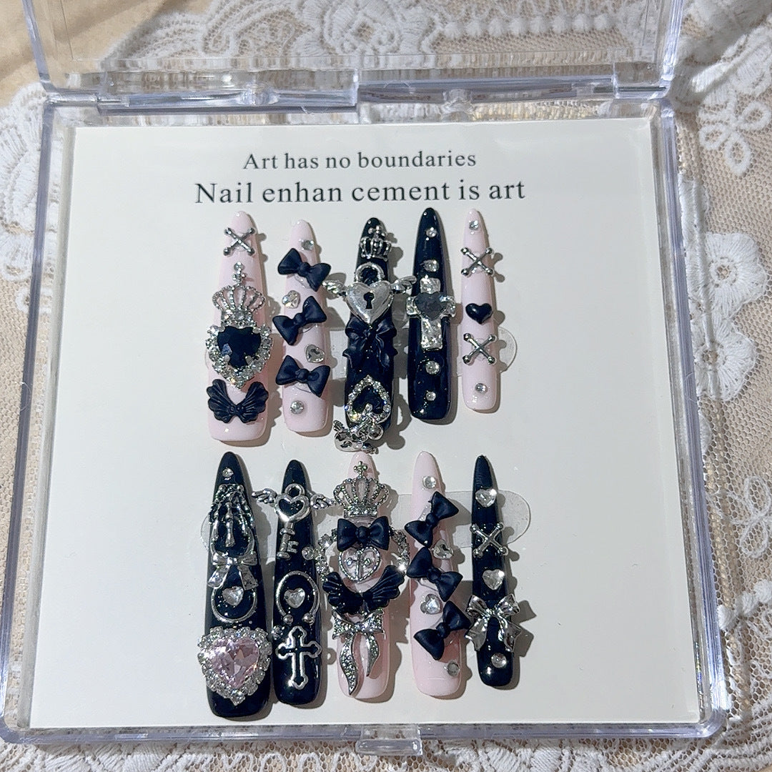 Rock-inspirierte dekorative Nagelkunst-Set