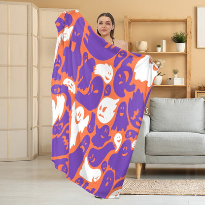 Gemütliche Halloween-Themen Fleece Decke