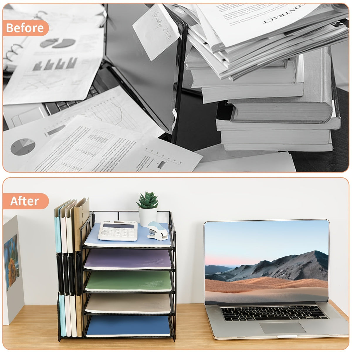 Stilvoller Mesh Dokumentenorganizer