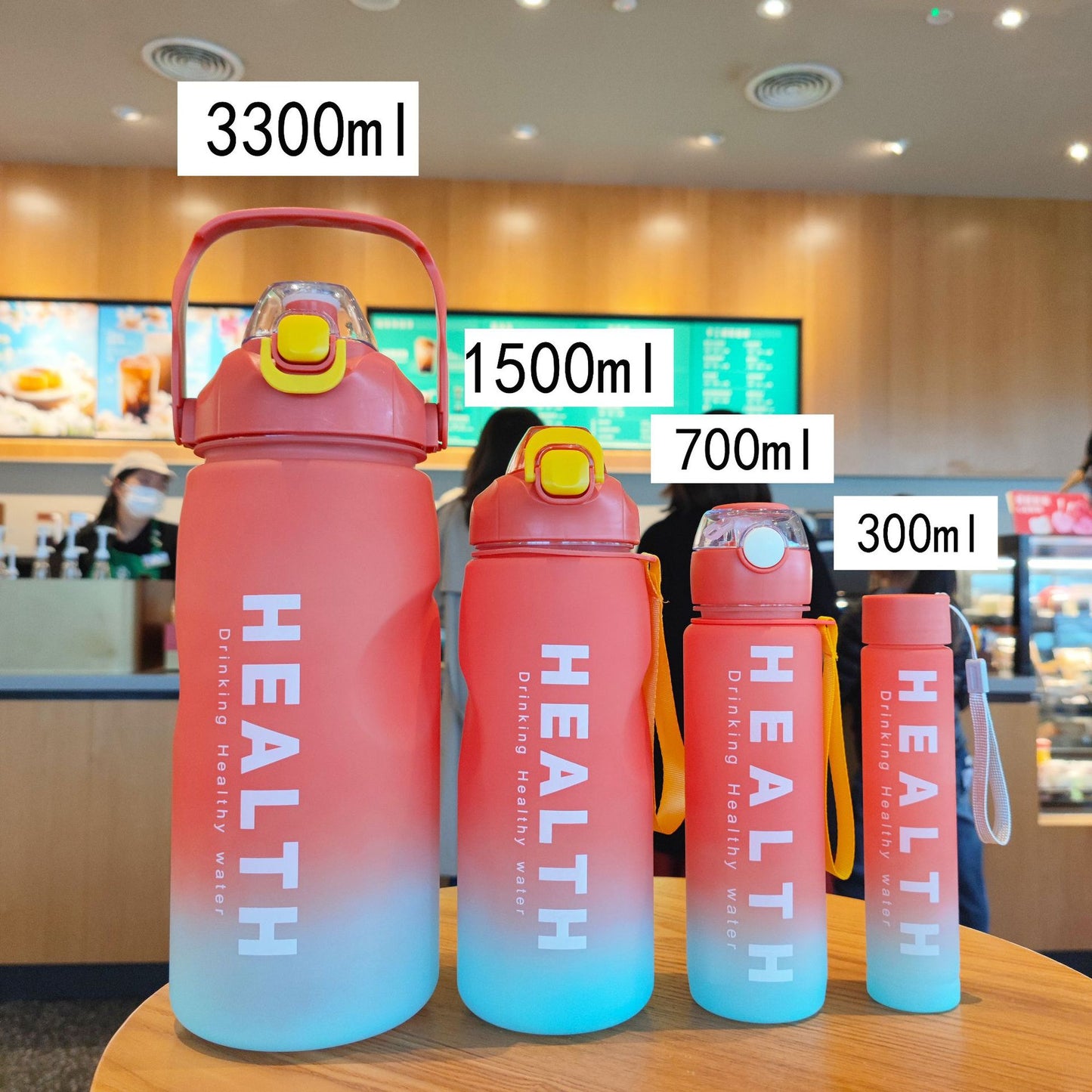 Damen vielseitige Trinkflasche mit praktischem Klappdeckel Brehn