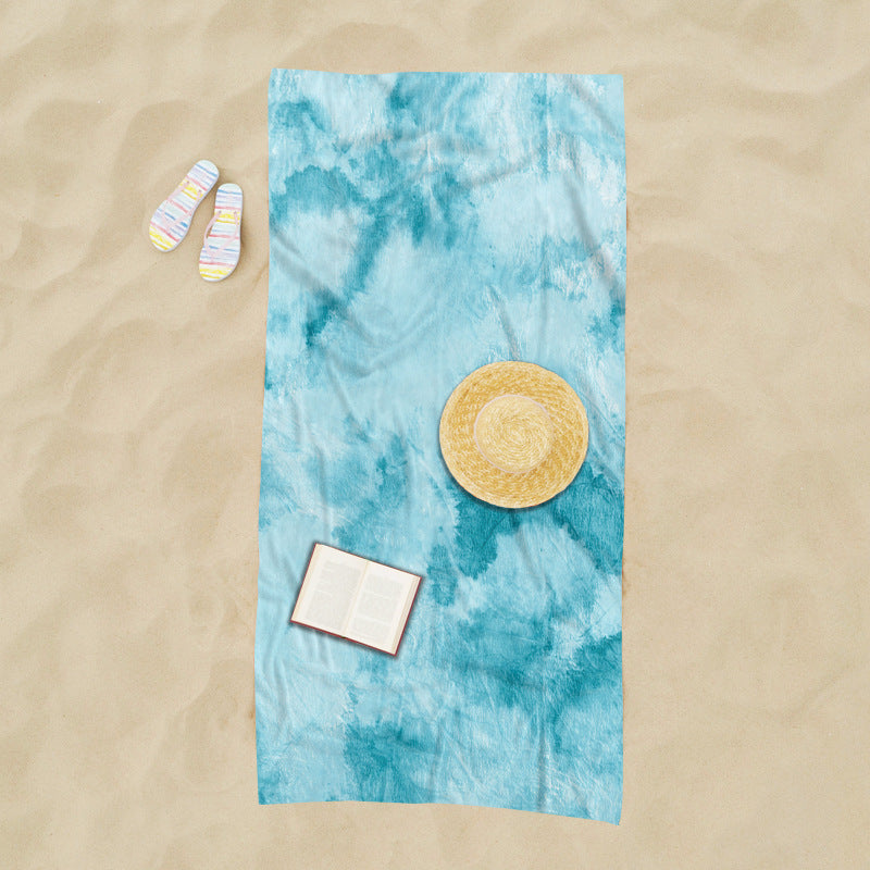 großzügig geschnittenes Strandtuch mit TIE-DYE-Muster Brehn