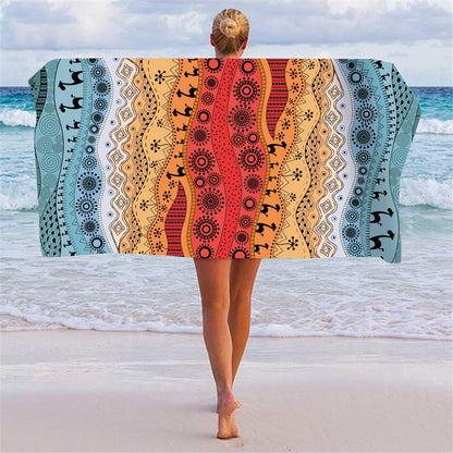 Strandtuch mit einzigartigem geometrischen Muster Brehn