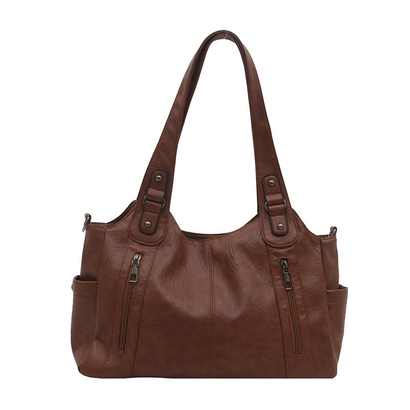 Funktionale Leder Schultertasche