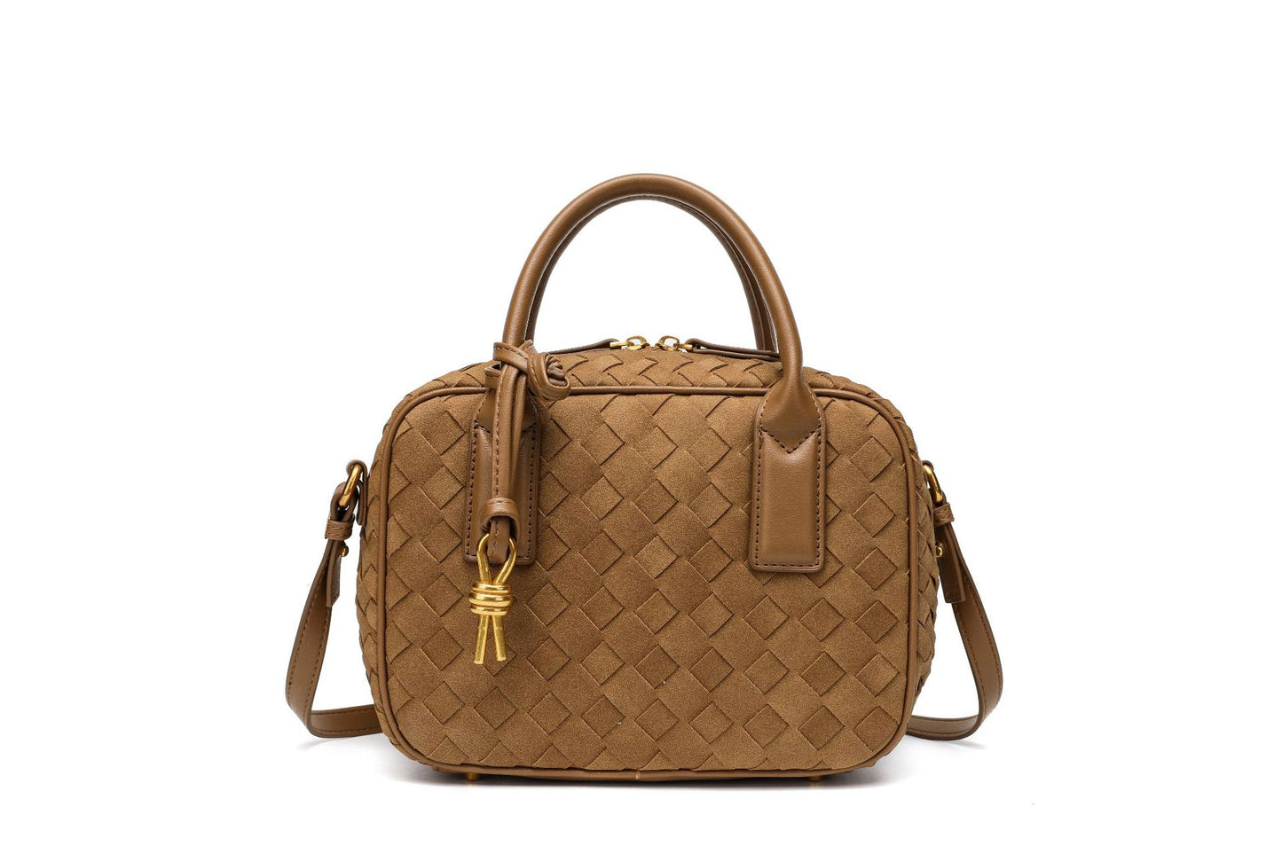 Texturierte Leder Boutique-Handtasche Brehn