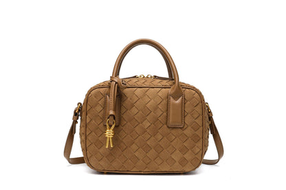 Texturierte Leder Boutique-Handtasche Brehn