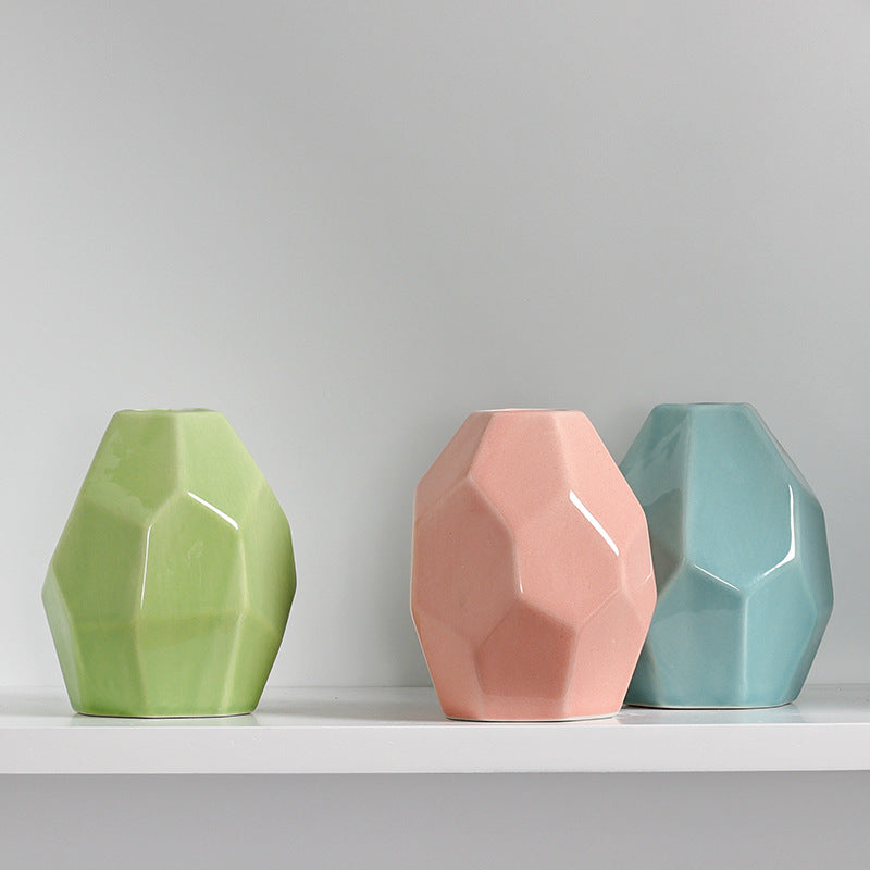 Geometrische Moderne Keramische Vase Brehn