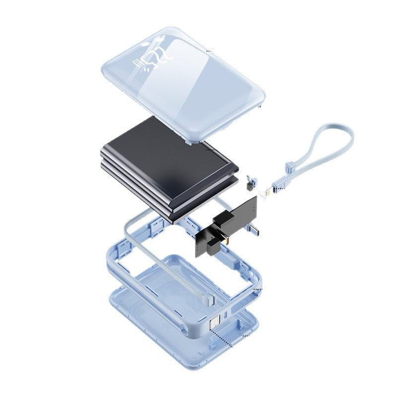 Tragbare Powerbank mit Elegantem Design und Multifunktionalem Ladekabel Brehn