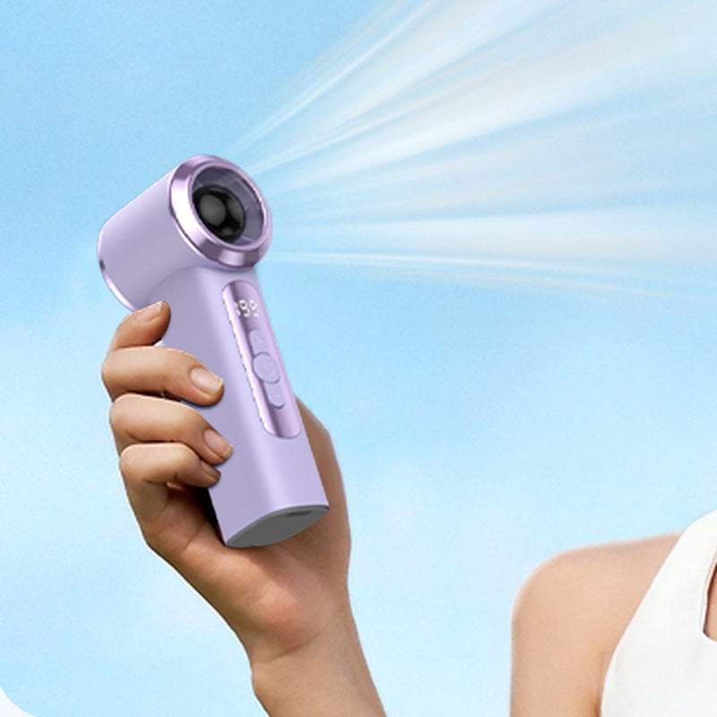 Frauen tragbarer Mini Ventilator mit intelligentem LED-Display Brehn