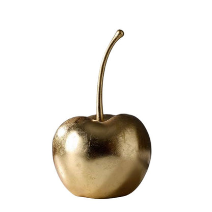 Dekorative goldene Kirschskulptur
