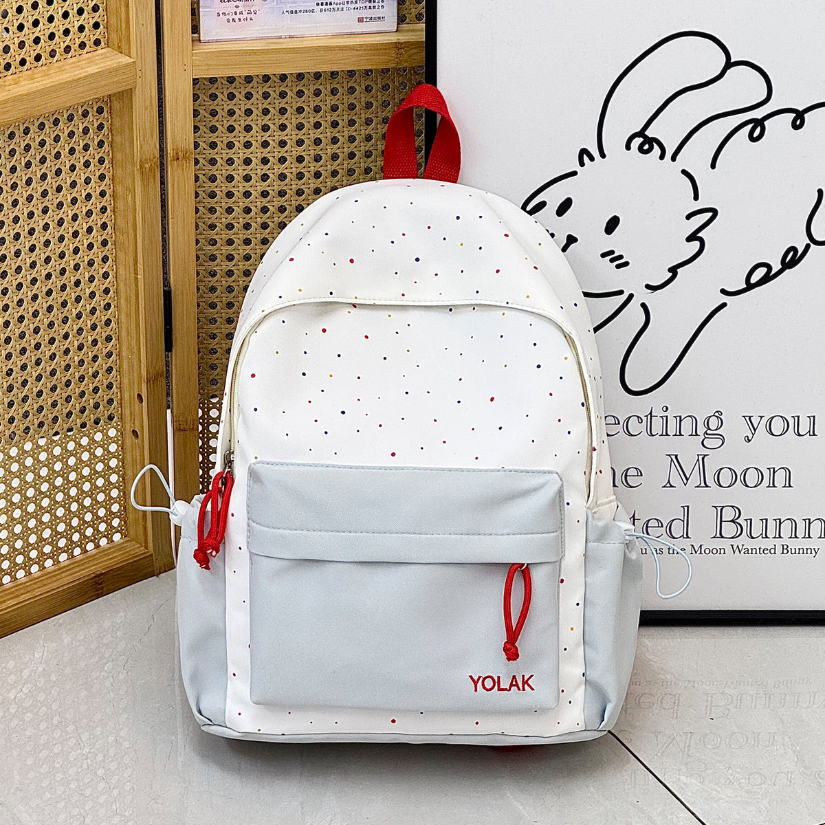 Trendige Gestreifte Freizeit-Rucksack Brehn