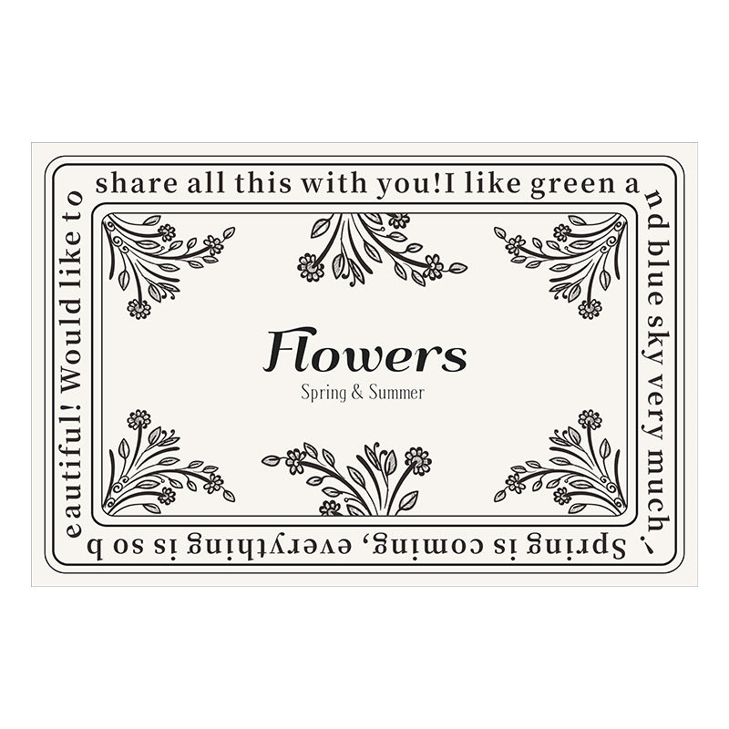 Blumenmuster Badezimmermatte