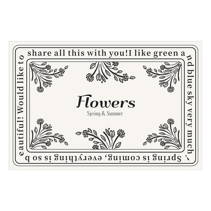 Blumenmuster Badezimmermatte