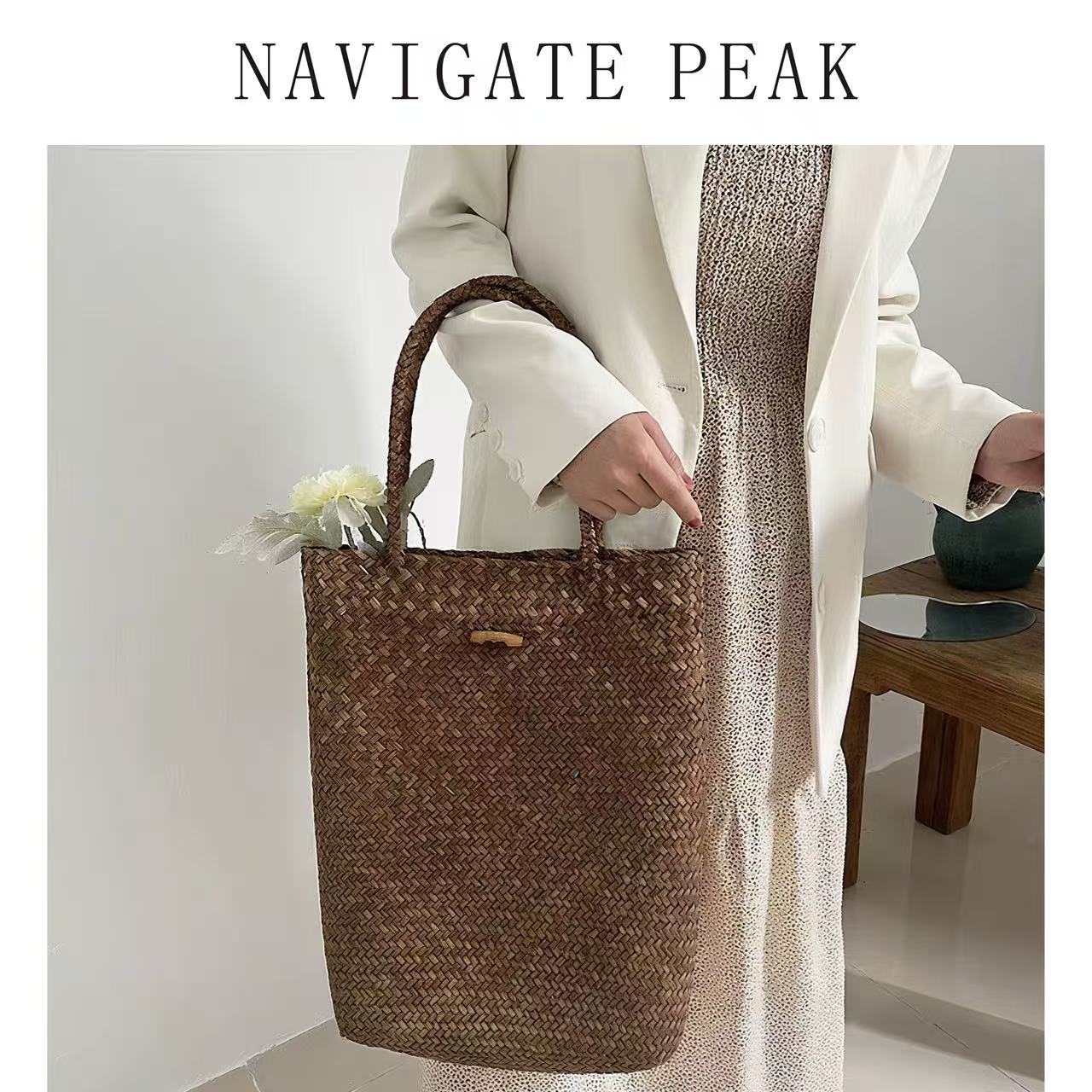 Damen Handgefertigte Alltagsmarkt Tasche Brehn