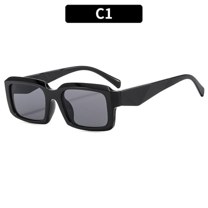 Fette rechteckige Rahmen-Sonnenbrille