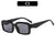 Fette rechteckige Rahmen-Sonnenbrille