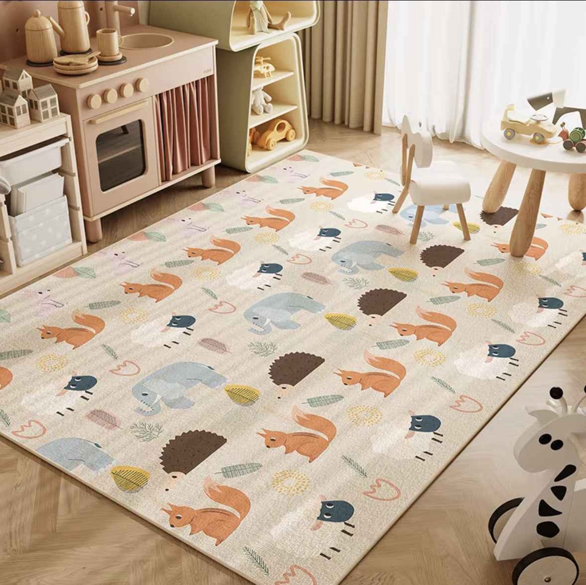 Kinderspielteppich mit Katzenmotiv Brehn