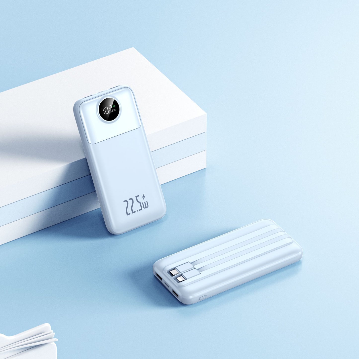 Powerbank mit extrem schneller Ladegeschwindigkeit und LED-Display Brehn