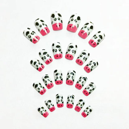 Verspielte kuh-Themen Nagelkunst Brehn