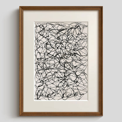Abstrakte Linienkunst-Illustration