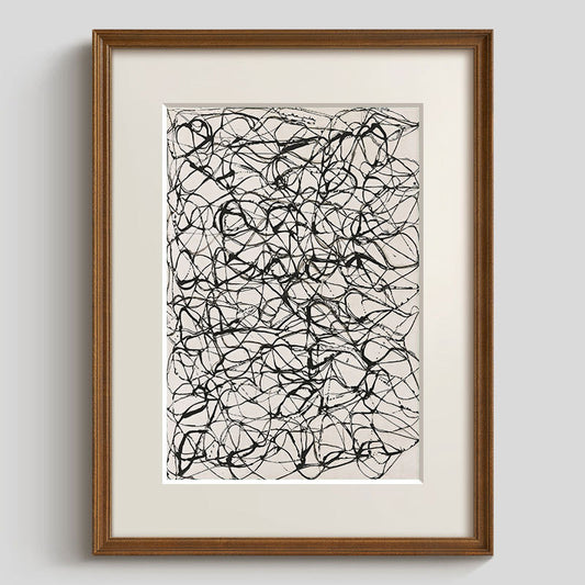 Abstrakte Linienkunst-Illustration