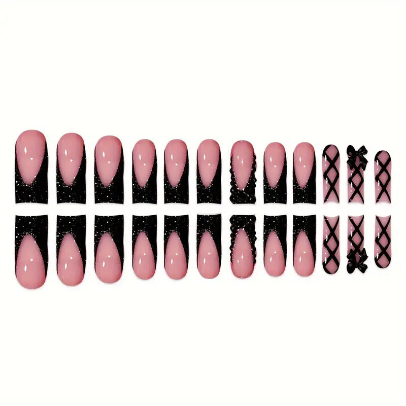 Glamouröse Luxus Press-On Nägel Set Brehn