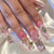 Blumen-inspiriertes Acryl-Nagelkunst Brehn