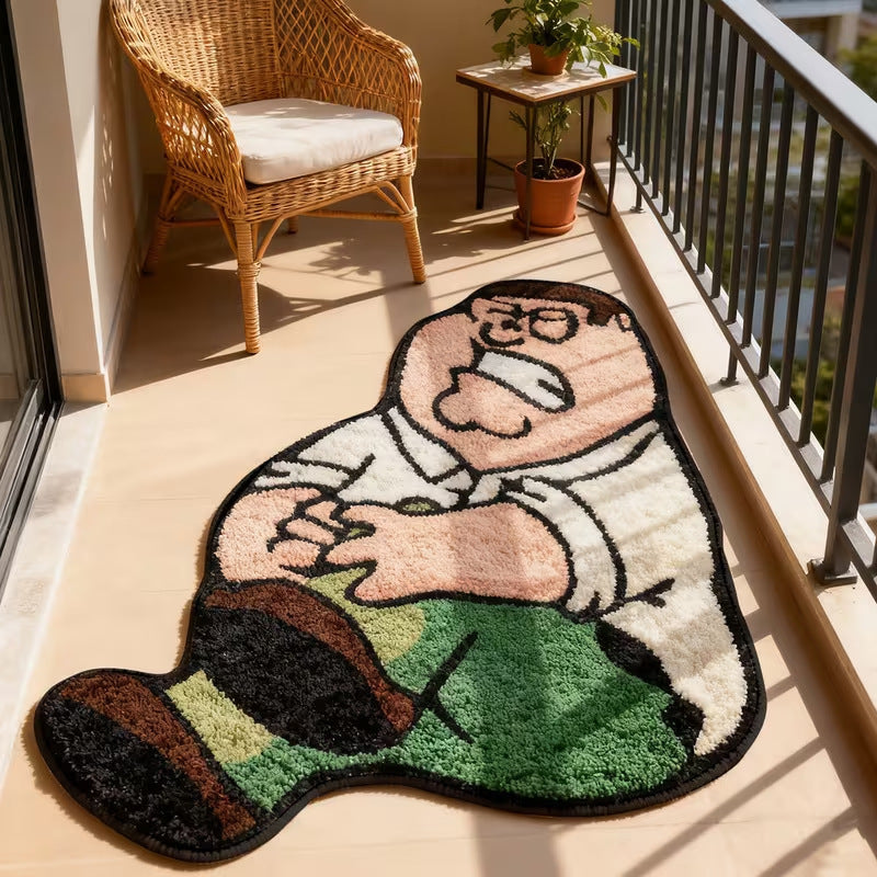 Zurück in der Form einer Cartoonfigur