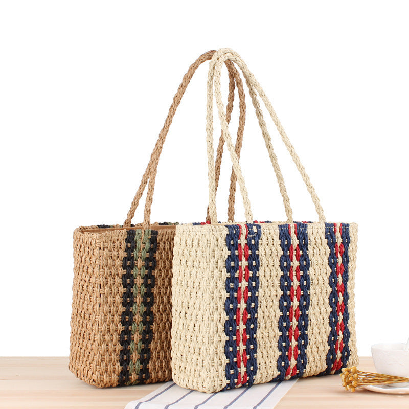 Strandtasche Im Eleganten Geflechtstil Brehn