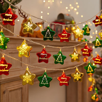 Festliche Lichterkette mit Weihnachtskugeln Brehn