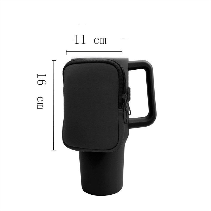 Unisex Getränkehalter mit praktischer Tasche Brehn
