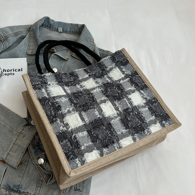 Lässige Tartan-Muster Tasche