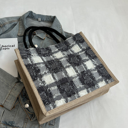 Lässige Tartan-Muster Tasche