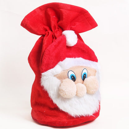 Festliche Geschenktasche mit Weihnachtsmann-Motiv