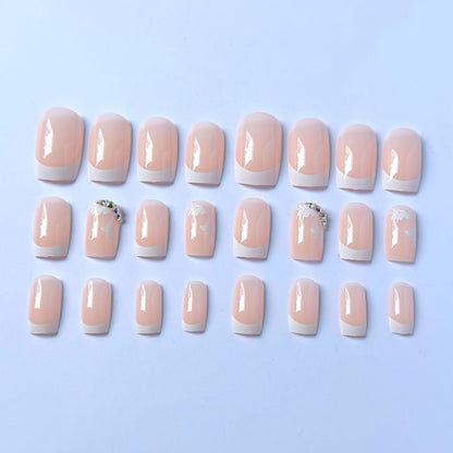 Elegantes Floral-Nagelkunst-Set