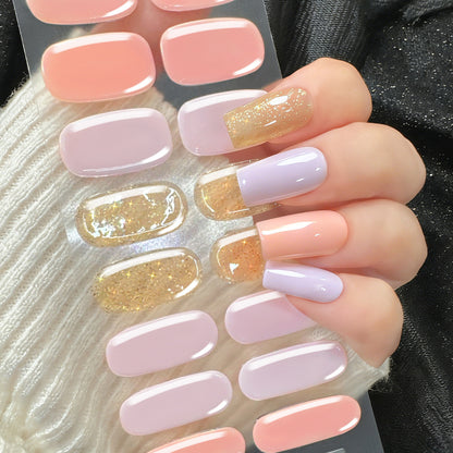 Premium Glänzende Gel-Nagelspitzen Set