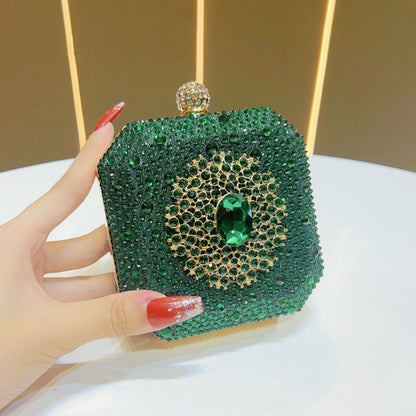 Glänzende mit Strass verzierten Clutch