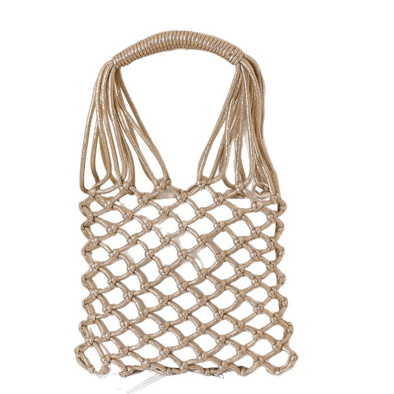 Damen Elegante Makramee Einkaufstasche Brehn