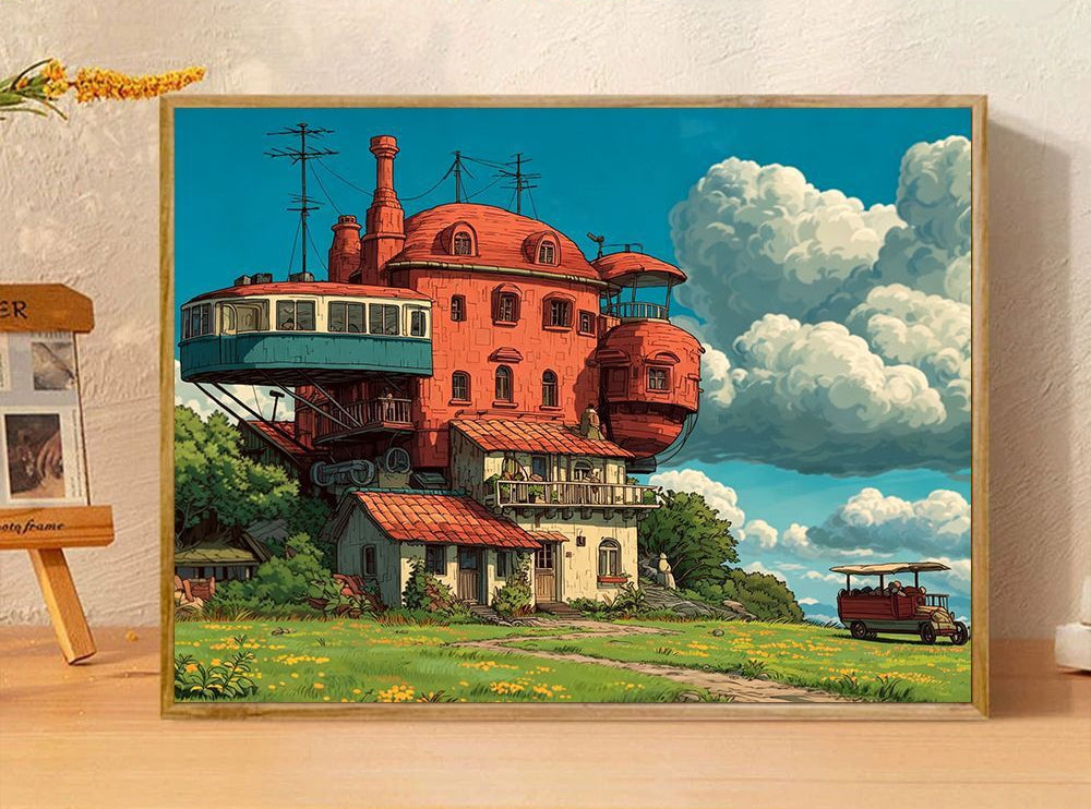 Verspielte Fantasieillustration Leinwandkunst Brehn