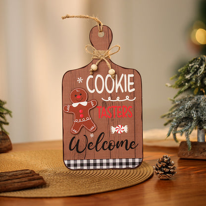 Dekoratives Weihnachtsplakat mit Weihnachtsplätzchen-Motiv Brehn