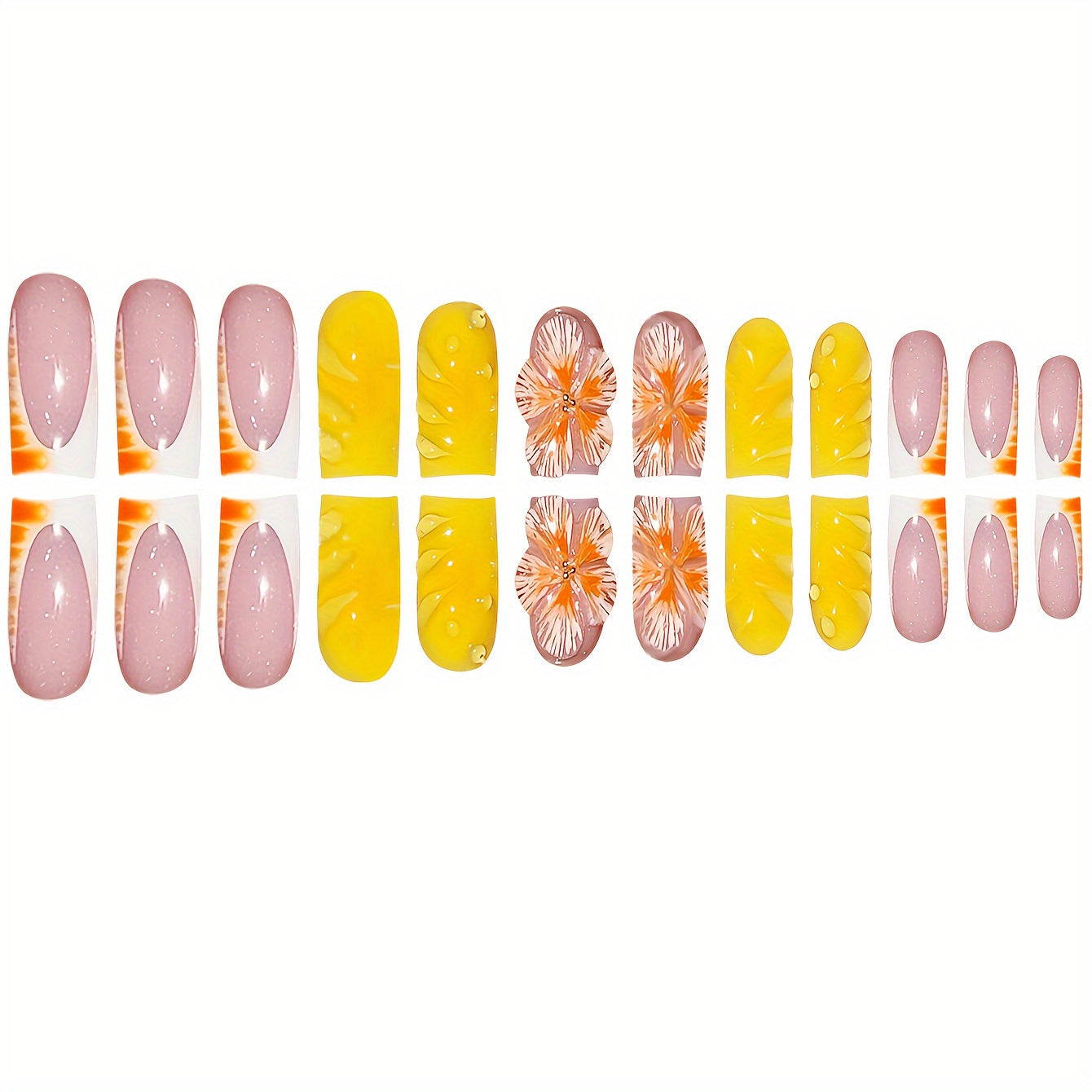 Künstlerisches Sommer-Nail-Design Brehn