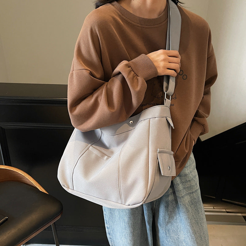 Stylische Leder Hobo Brehn