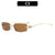 Moderne Slim Rechteckige Rahmen Sonnenbrille