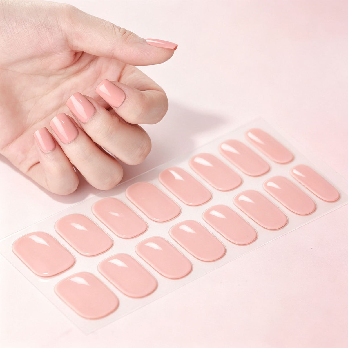 Premium Glänzendes Press-On-Nagel-Set