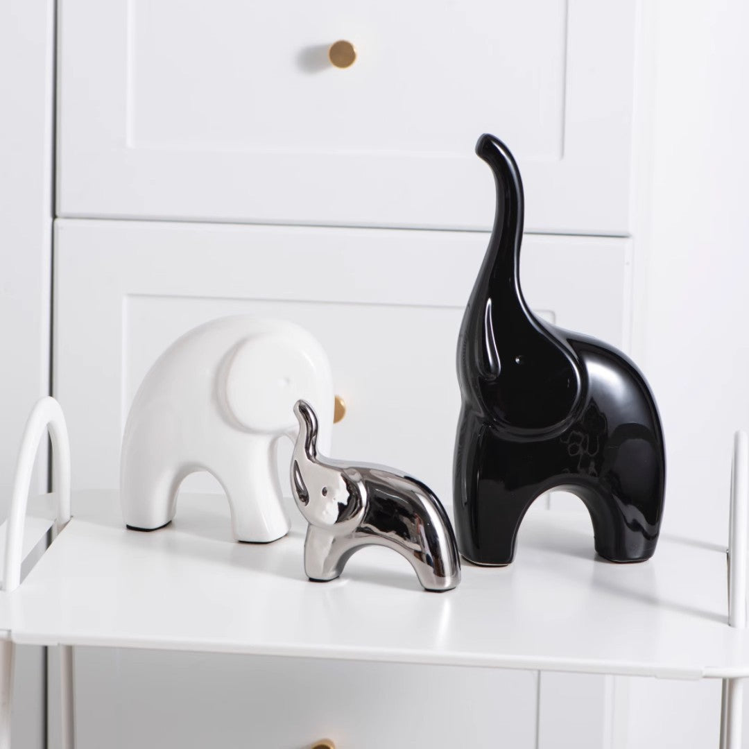 Dekorative Metall-Elefant-Figuren für Wohnkultur